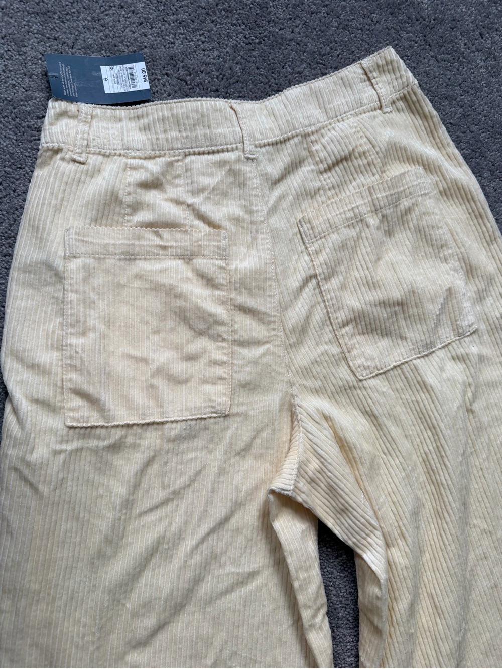Brand new Universal Thread Wide-Leg Corduroy Pants in cream - Picture 7 of 9